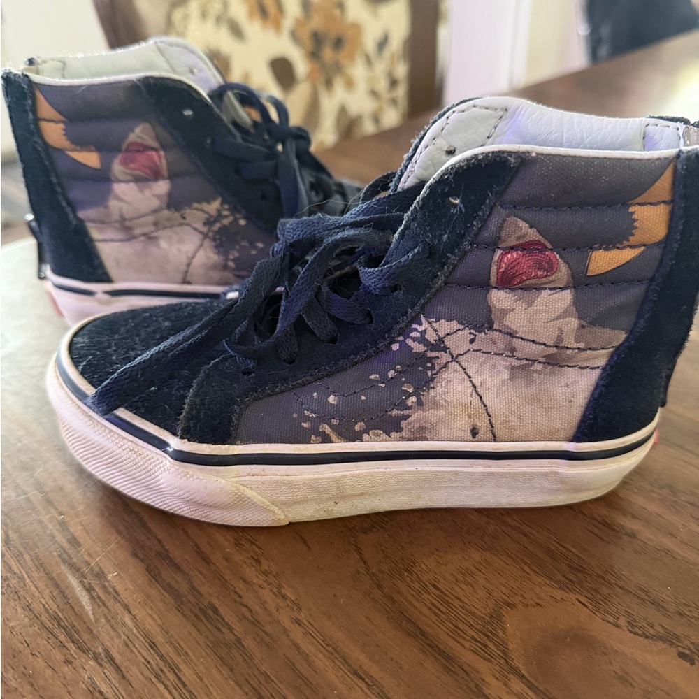Vans Kids High-Top Sneakers - Navy and White